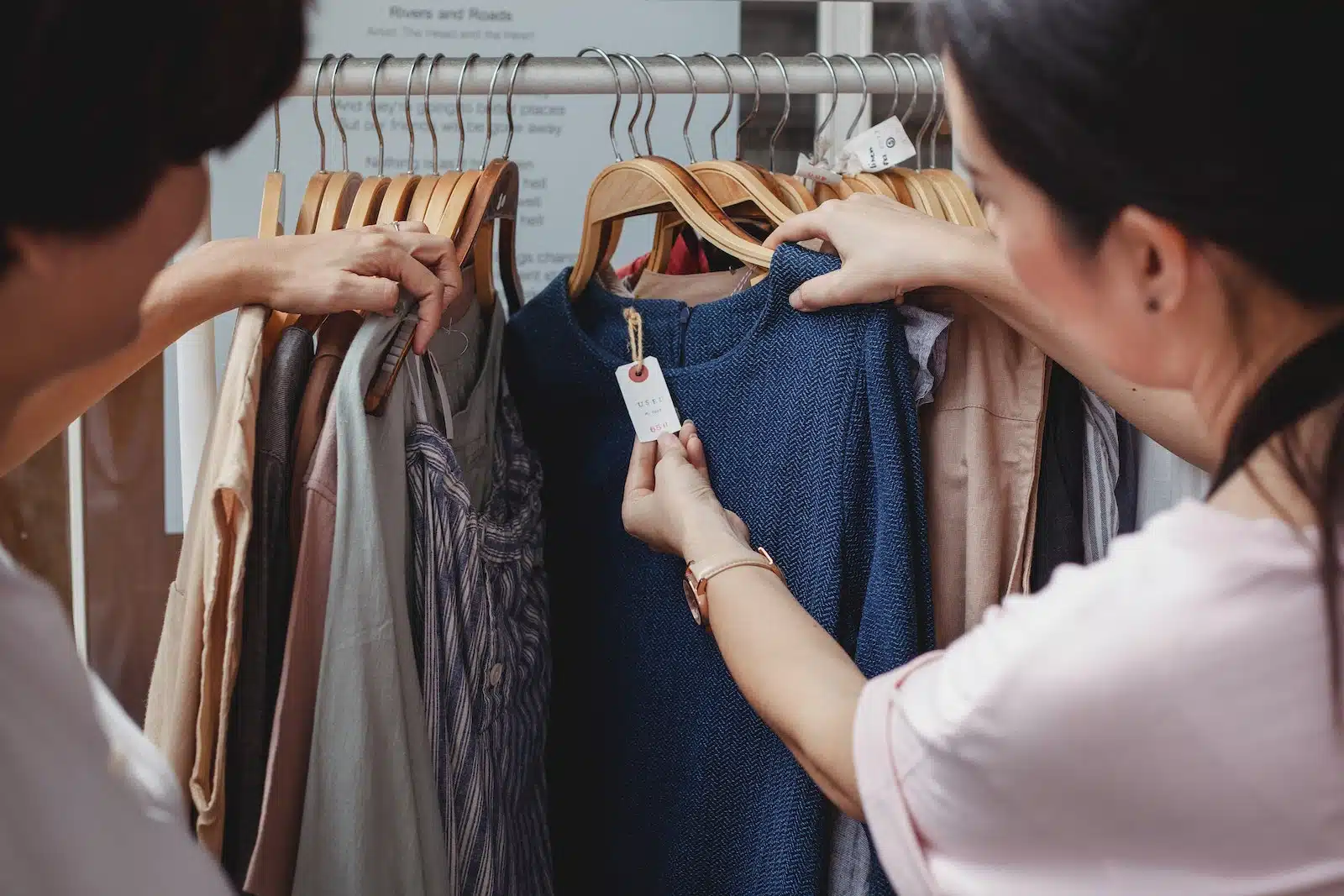 Women Shopping in a Clothing Store 